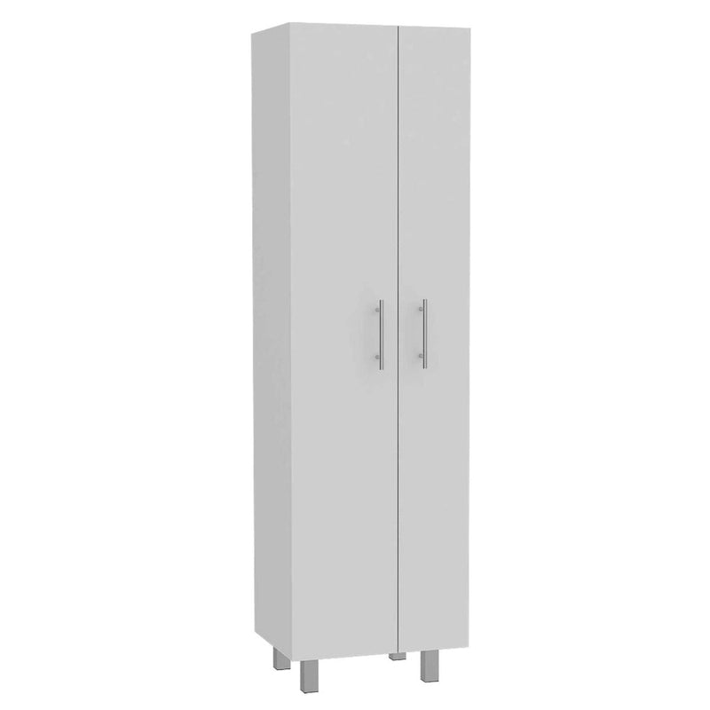2-Door Rectangle Closet Pantry - White