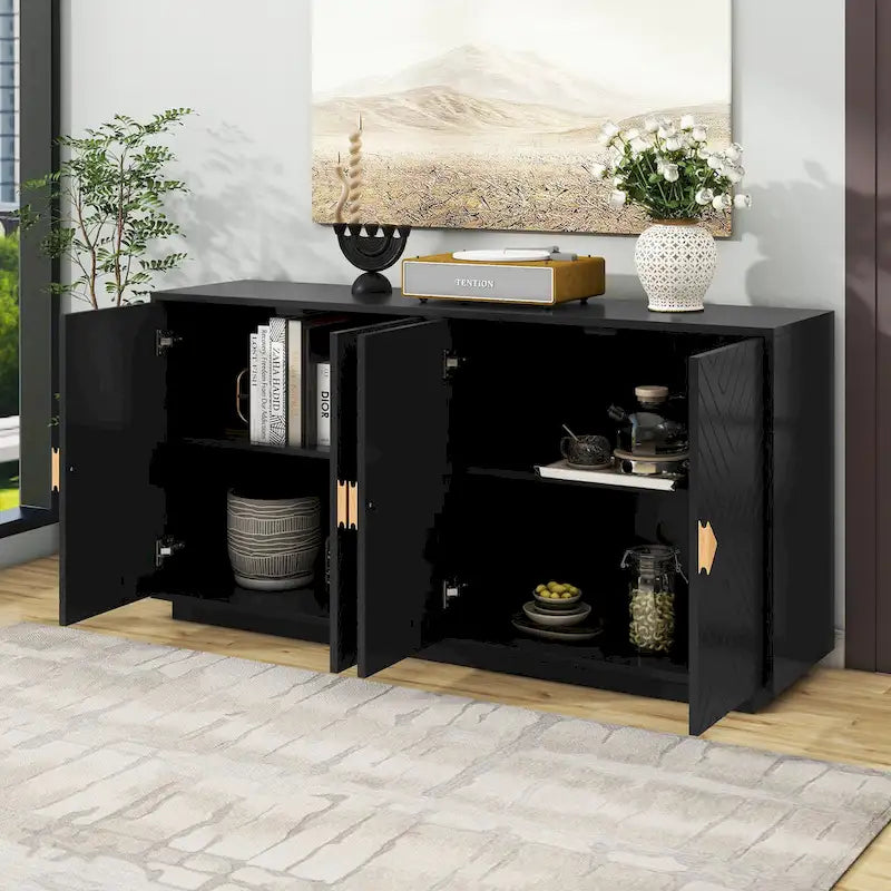 Storage Sideboard with Adjustable Shelves