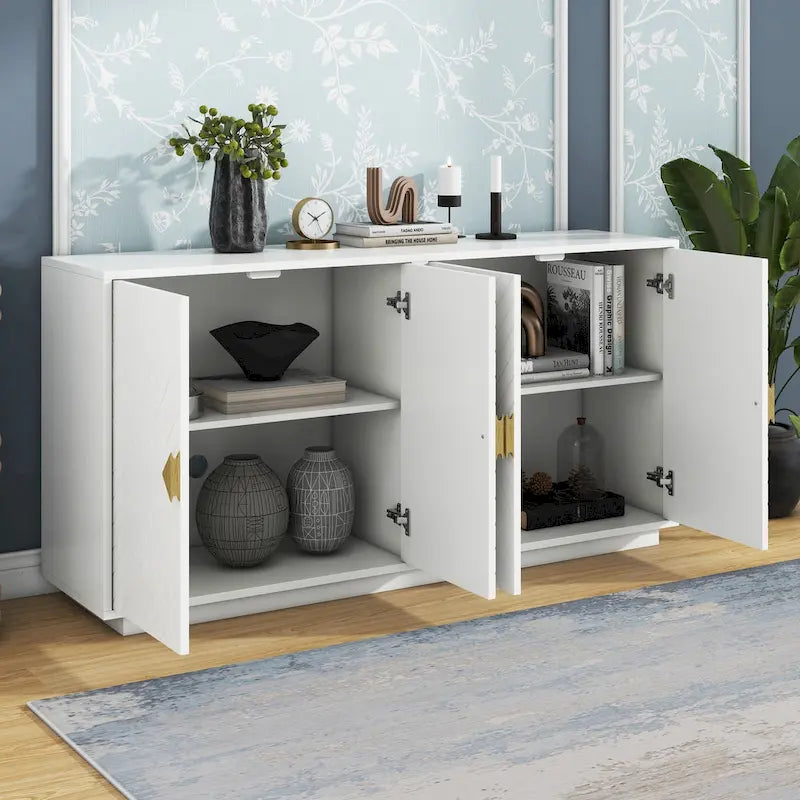 Storage Sideboard with Adjustable Shelves