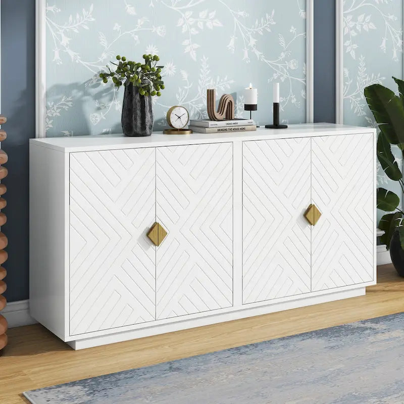 Storage Sideboard with Adjustable Shelves