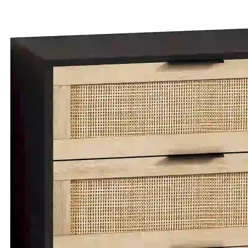 6-Drawer Rattan Cabinet