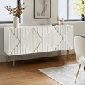 Modern 58" Wide Sideboard with Cable Management & Adjustable Feet