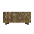 3 Doors Dining Sideboard Server in Mango Brown