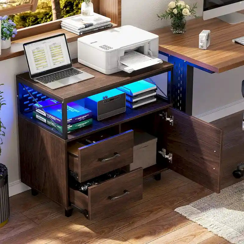 Sideboard Buffet Storage File Cabinet with Drawers