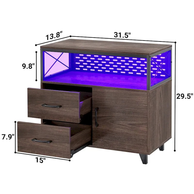 Sideboard Buffet Storage File Cabinet with Drawers