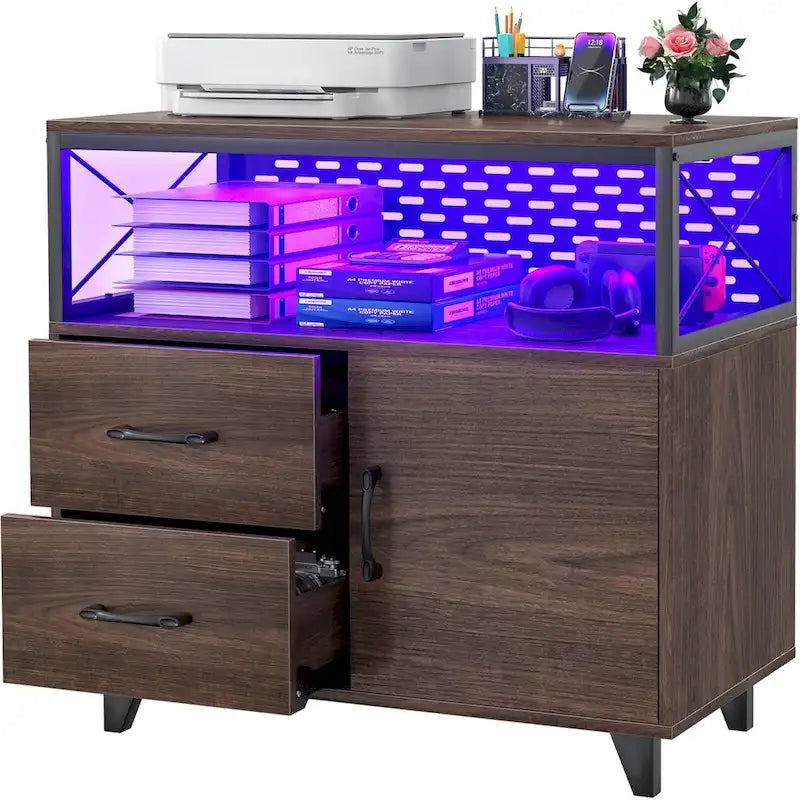 Sideboard Buffet Storage File Cabinet with Drawers