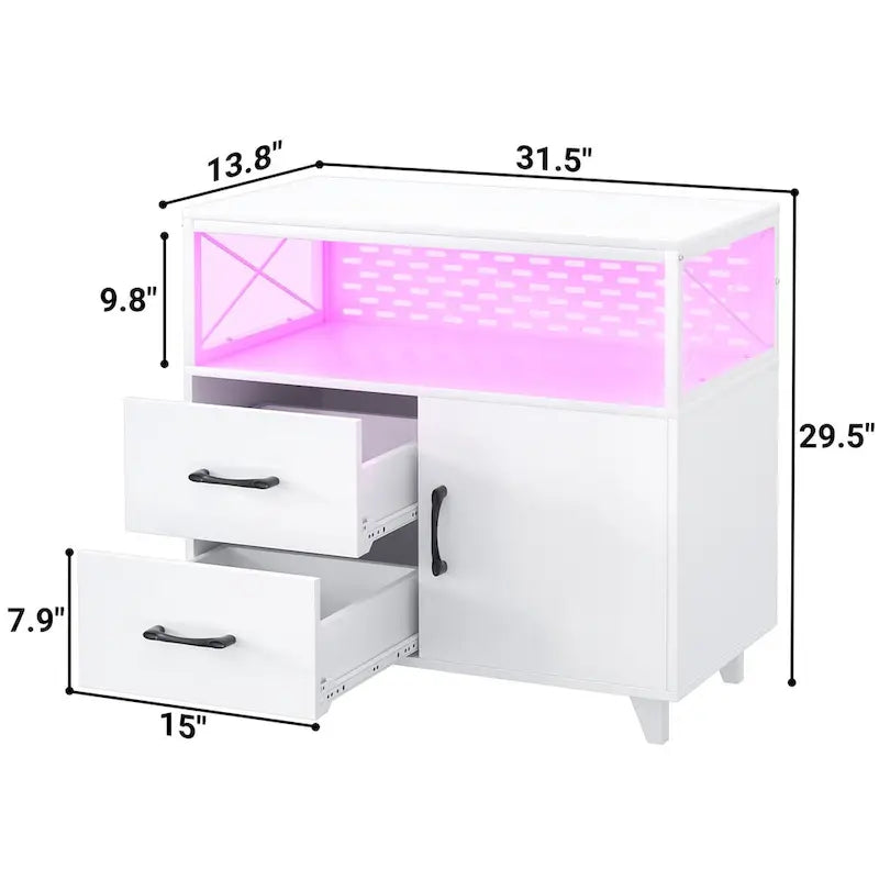 Sideboard Buffet Storage File Cabinet with Drawers