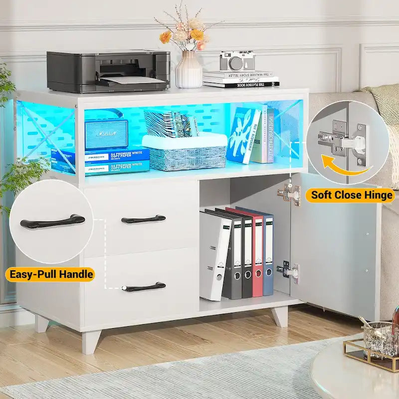 Sideboard Buffet Storage File Cabinet with Drawers