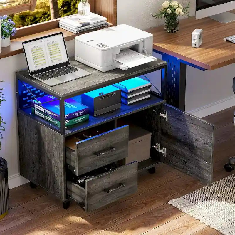 Sideboard Buffet Storage File Cabinet with Drawers