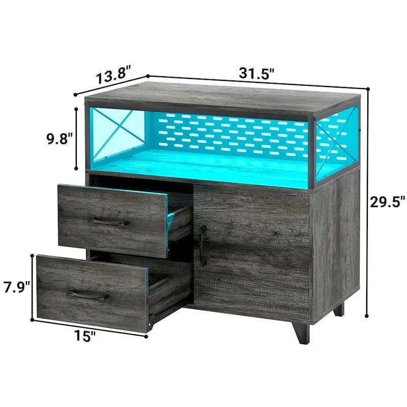Sideboard Buffet Storage File Cabinet with Drawers