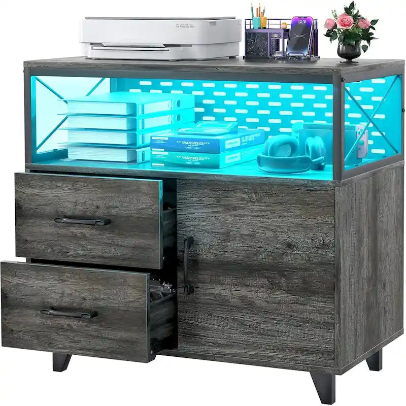 Sideboard Buffet Storage File Cabinet with Drawers
