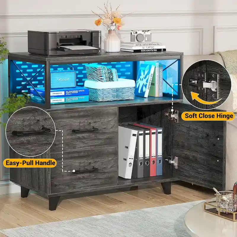 Sideboard Buffet Storage File Cabinet with Drawers