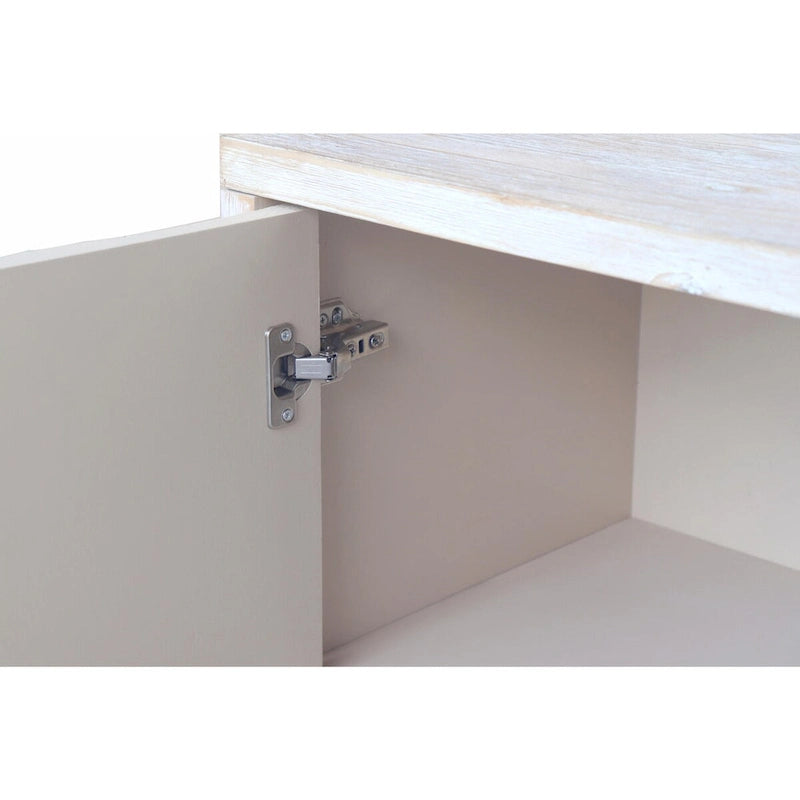 3-Door Wooden Accent Cabinet: Sideboard Buffet Server with Storage