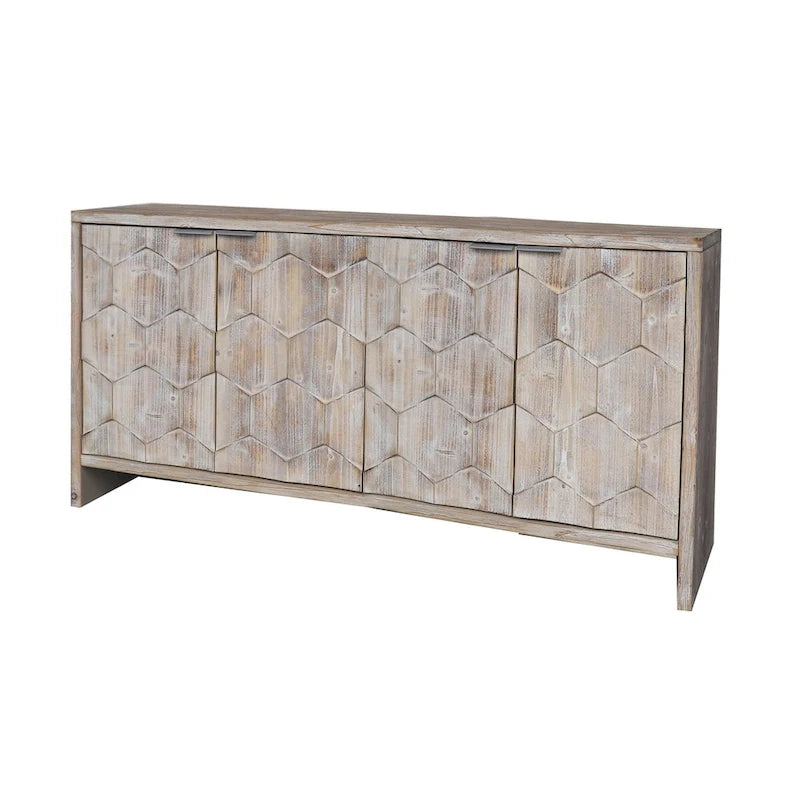 4-Door Wooden Cabinet Sideboard with Storage