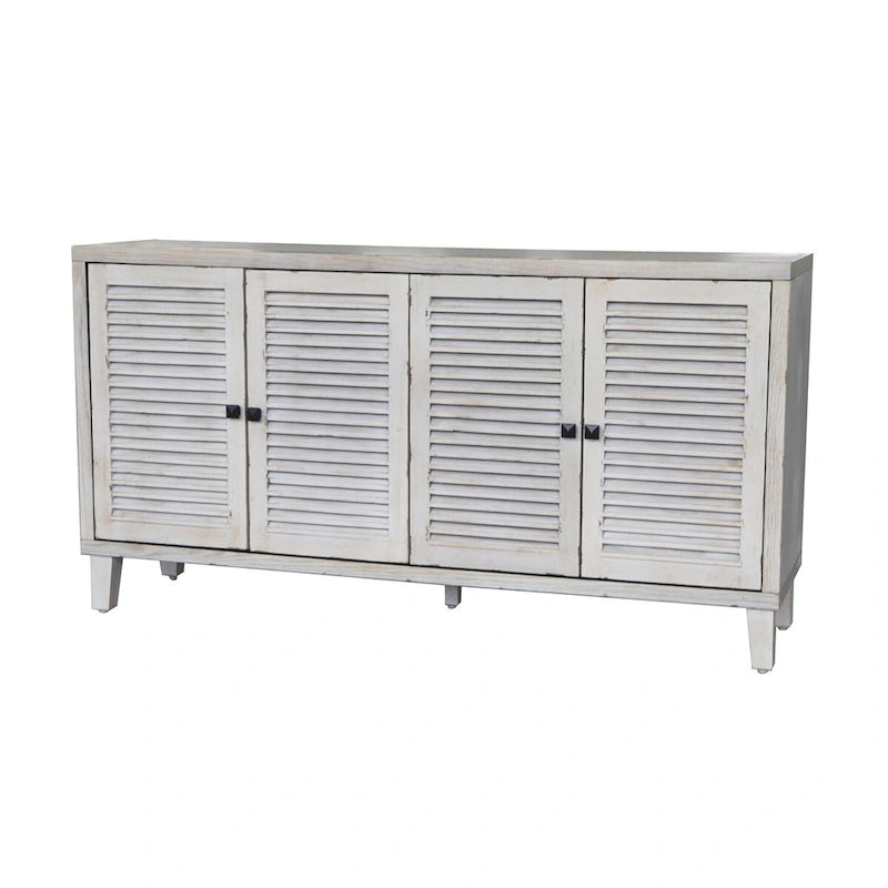 4 Shutter Door Wooden Sideboard Buffet Cabinet