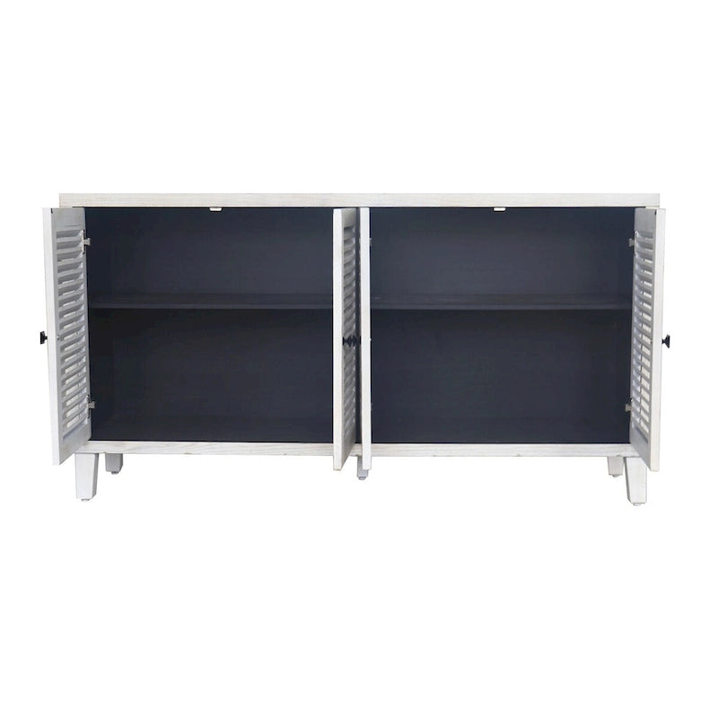 4 Shutter Door Wooden Sideboard Buffet Cabinet