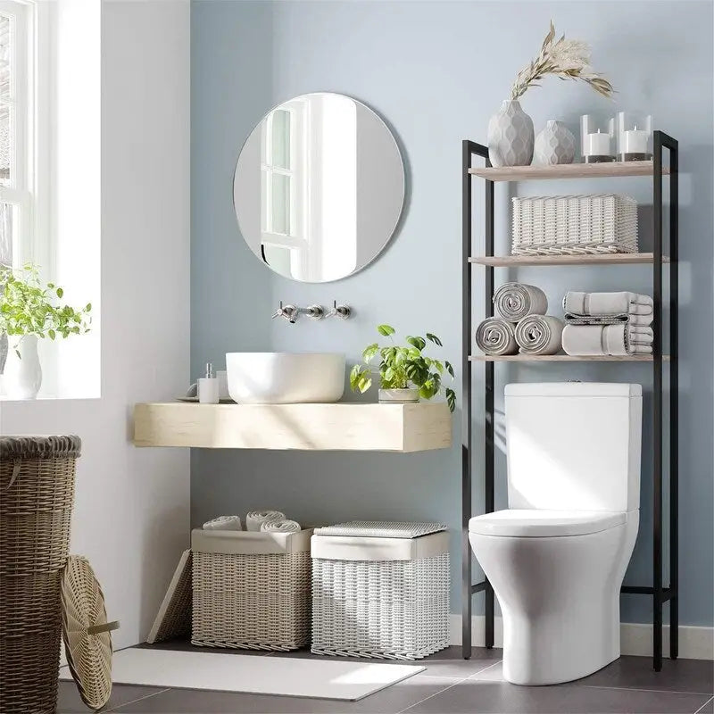 Over The Toilet Storage - 9.4"D x 24.8"W x 64.2"H