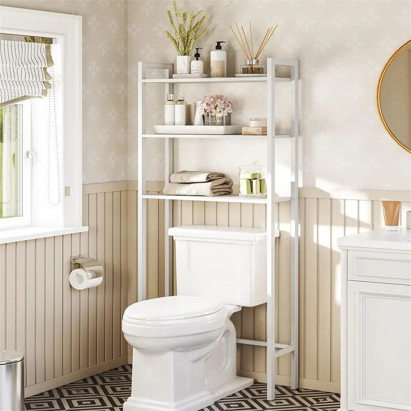 Over The Toilet Storage - 9.4"D x 24.8"W x 64.2"H