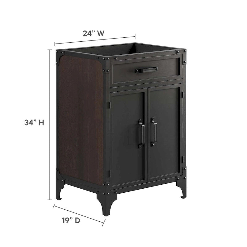 24 Bathroom Vanity Cabinet (Sink Basin Not Included)