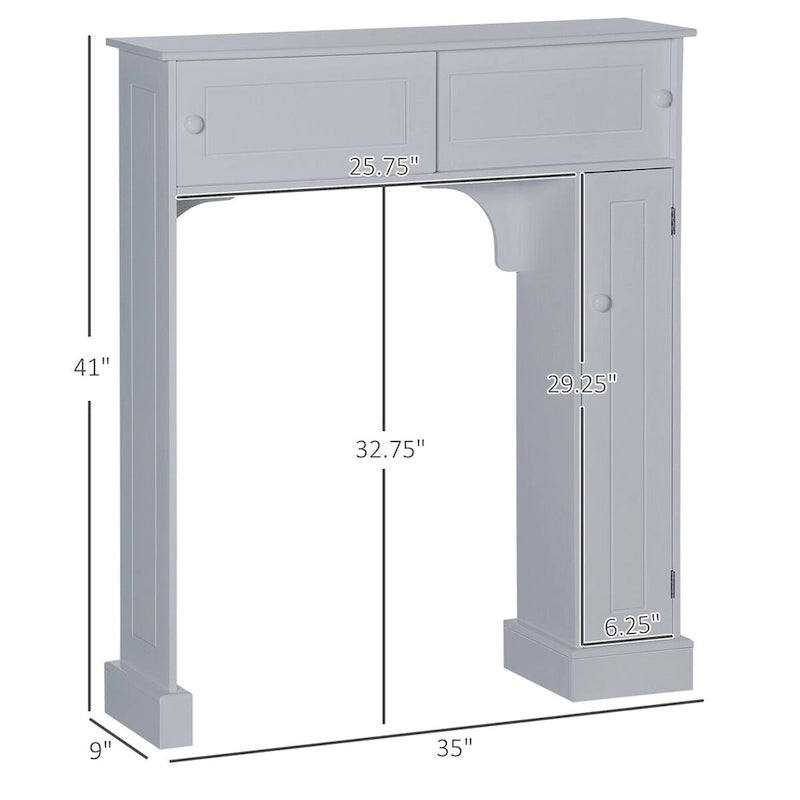 Over the Toilet Storage Cabinet with Adjustable Shelves
