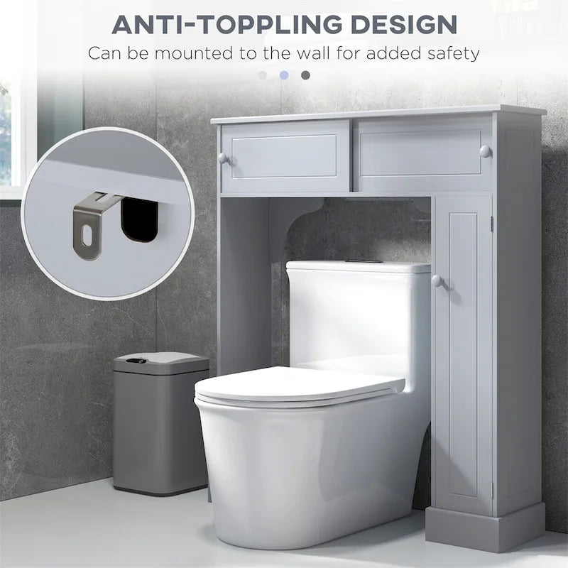 Over the Toilet Storage Cabinet with Adjustable Shelves