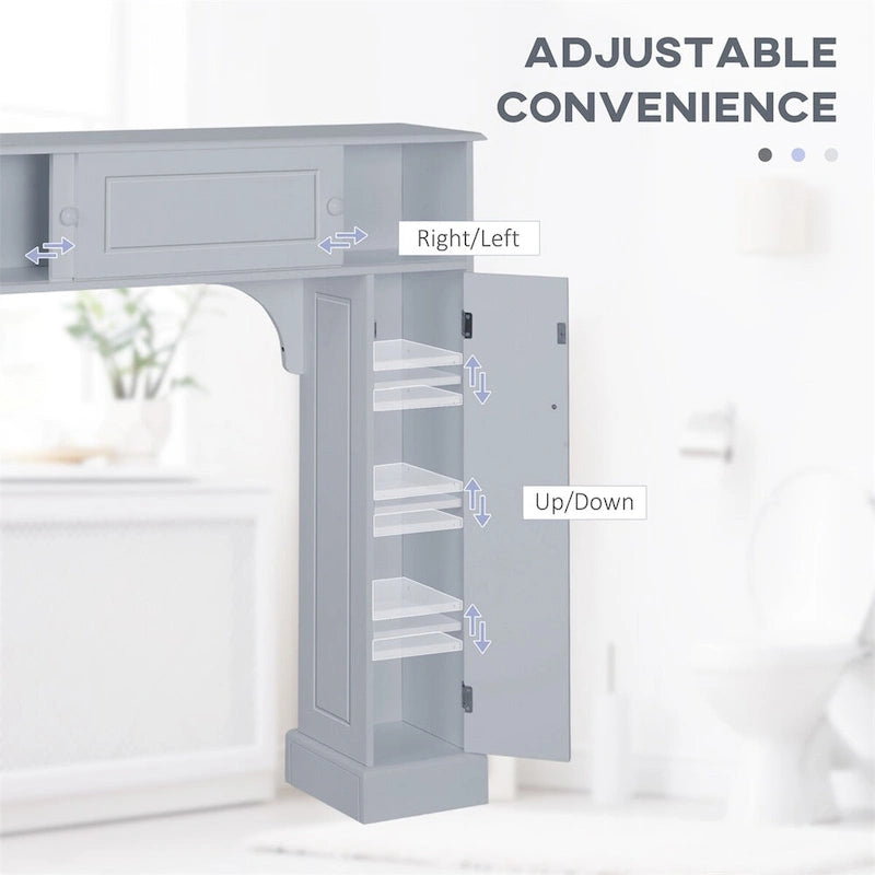 Over the Toilet Storage Cabinet with Adjustable Shelves