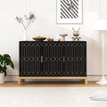 3-Door Storage Cabinet Sideboard Buffet with Adjustable Shelf