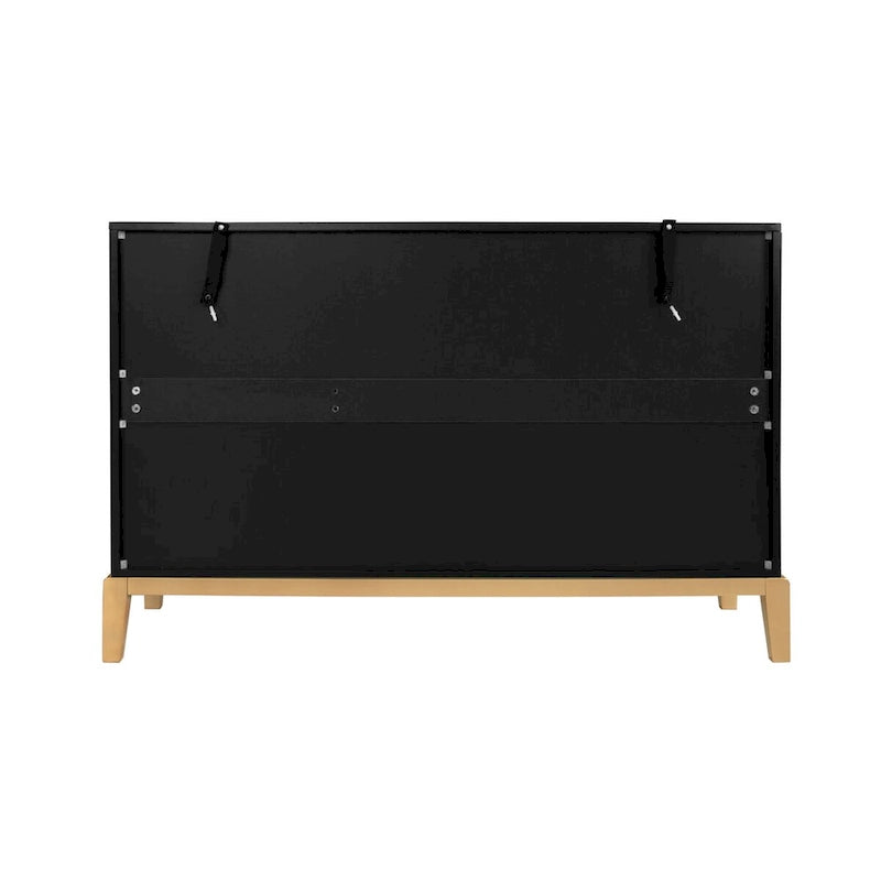 3-Door Storage Cabinet Sideboard Buffet with Adjustable Shelf