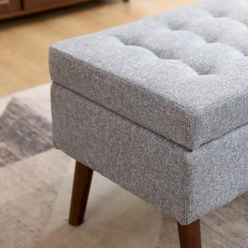Storage Bench for Bedroom & Entryway – End of Bed Bench with Lift-Top Ottoman