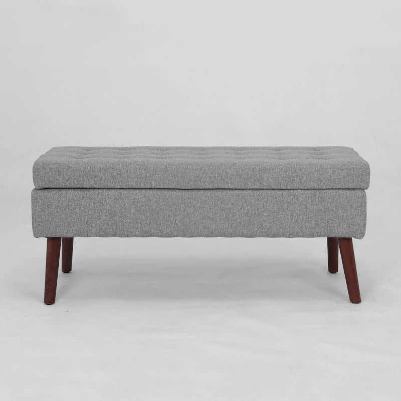 Storage Bench for Bedroom & Entryway – End of Bed Bench with Lift-Top Ottoman