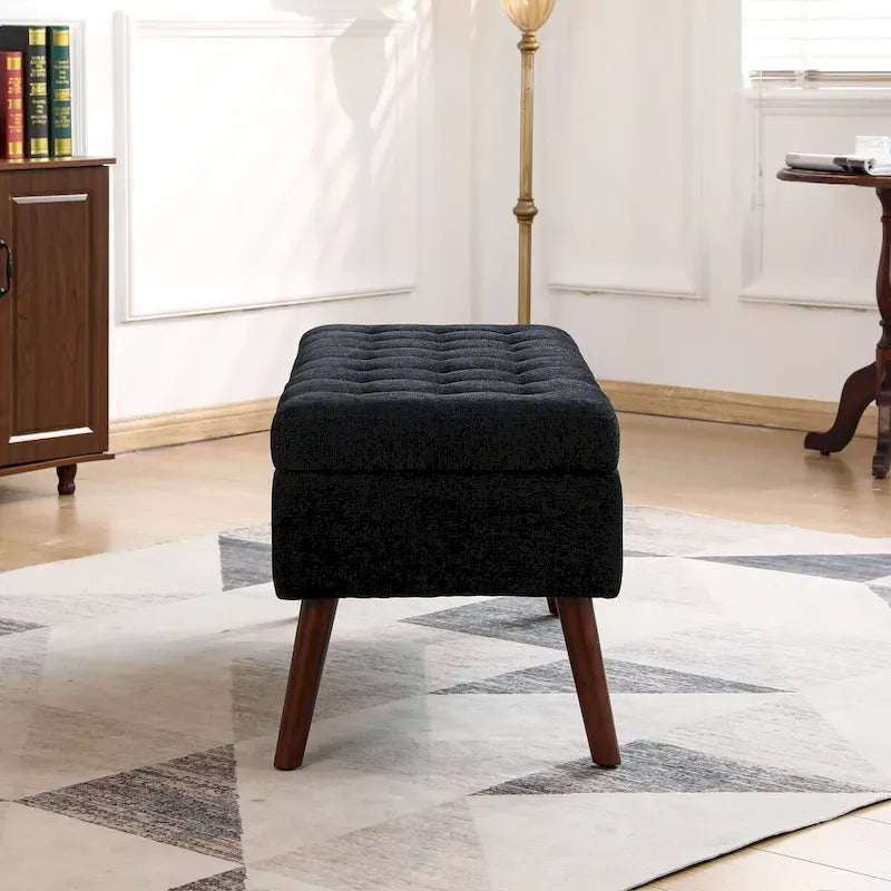 Storage Bench for Bedroom & Entryway – End of Bed Bench with Lift-Top Ottoman