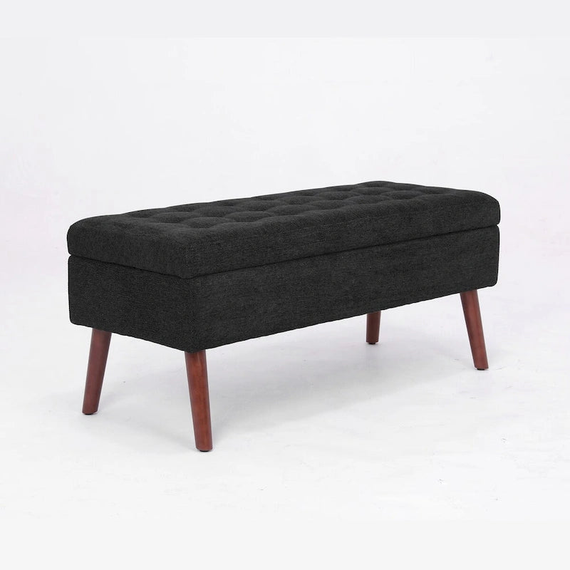 Storage Bench for Bedroom & Entryway – End of Bed Bench with Lift-Top Ottoman